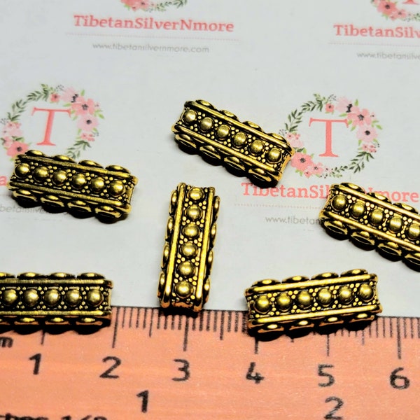 12 pcs per pack of 19x6mm 4 Strands Filigree Spacer Bar Antique Antique Gold Lead Free Pewter