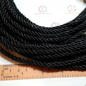 9 Ft. per pack of 5mm Shiny Satin Rope Cord in color to choose