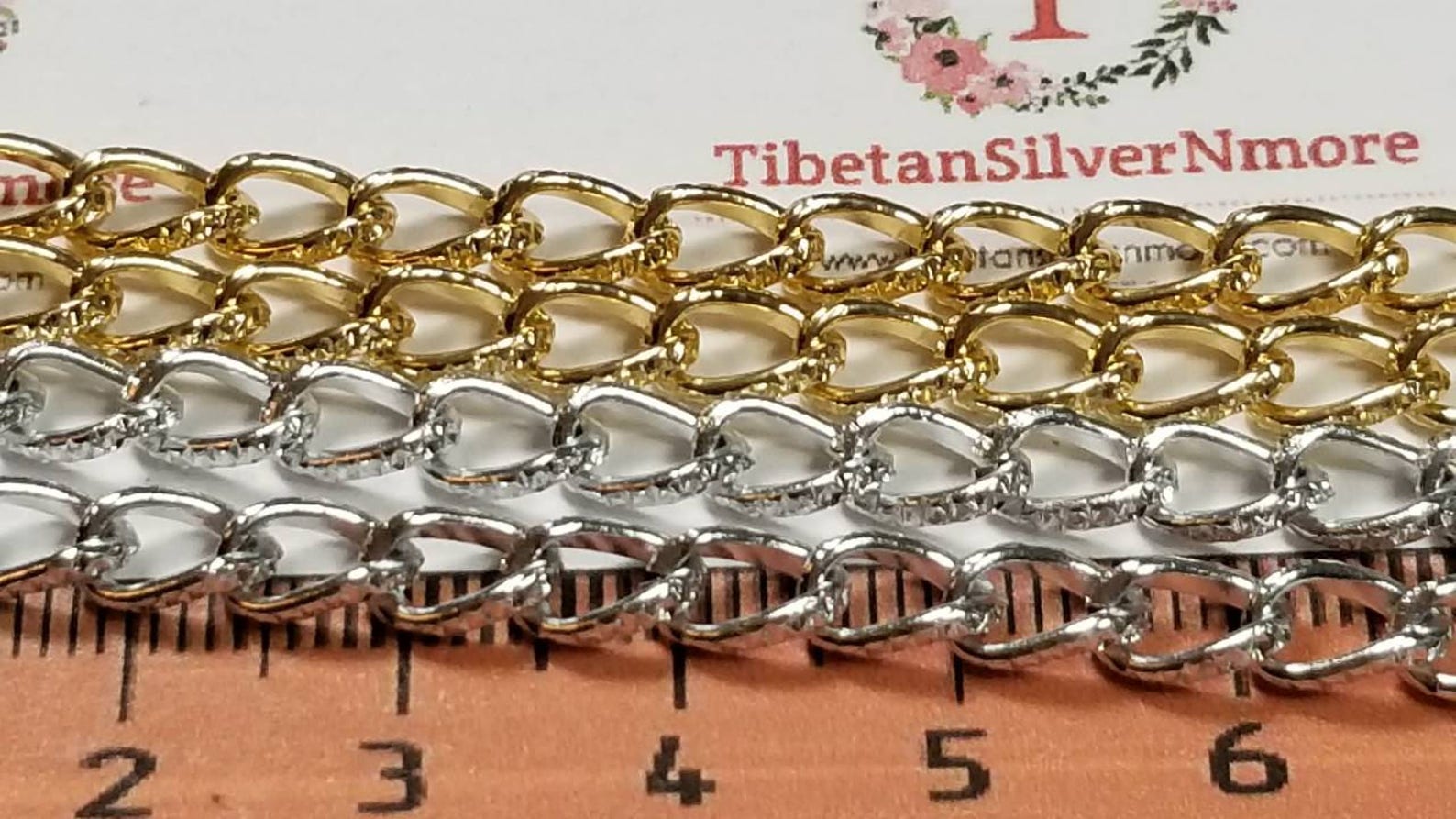 5 Ft. or 60 Inches per Pack 8x6mm Twist Oval Cable Textured Etsy