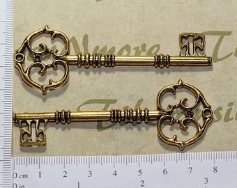 3 pcs per pack 80x28mm Antique Silver, Bronze or Gold Finish The Golden Key Prayer Lead Free Pewter.