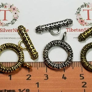 8 pairs per pack 18mm Medium Textured Toggle in color to choose Finish Lead free Pewter
