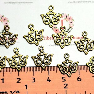 24 pcs per pack 16x9mm Small filigree Bird Cham Antique Bronze Finish Lead Free Pewter image 2