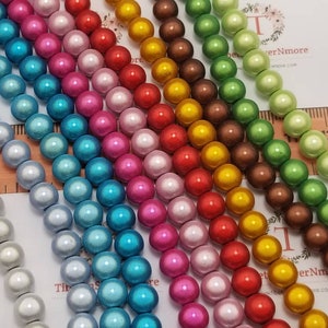 1 strand of 6mm Miracle Lucite Beads 50 beads per strand  in color to choose.