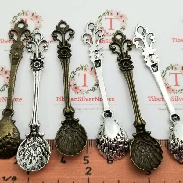Antique Pewter Spoons Etsy