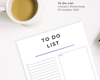 Project Task List Printable – Simple Project To-Do Planner PDF (A4, A5, US Letter)