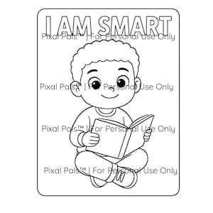 I Am Smart” Coloring Page