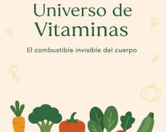 Vitaminas eBook Longevidad A5 + Tabla de Vitaminas A4 (6 págs) | Nutrición, Salud, Vegan, Vegetariano, Omnivoro