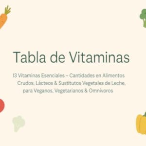 Vitamins eBook Longevidad A5 + Tabla de Vitaminas A4 (6 págs) | Nutrición, Salud, Vegan, Vegetariano, Omnivoro image 8
