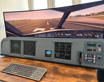 Airbus A320 MIP Cockpit – Fully Assembled Flight Simulator Desktop Rig (Extended Captain)