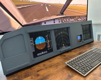 Airbus A320 MIP Cockpit – Fully Assembled Flight Simulator Desktop Rig (Full Captain)