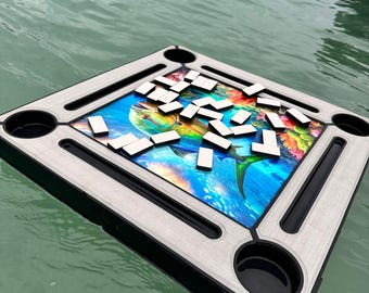 Custom Floating Domino Table | Waterproof EVA Foam, Pool & Beach Game