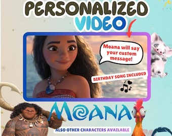 Moana Personalized Video | Custom Moana Message | Birthday Party Video Invite | Party Invitation