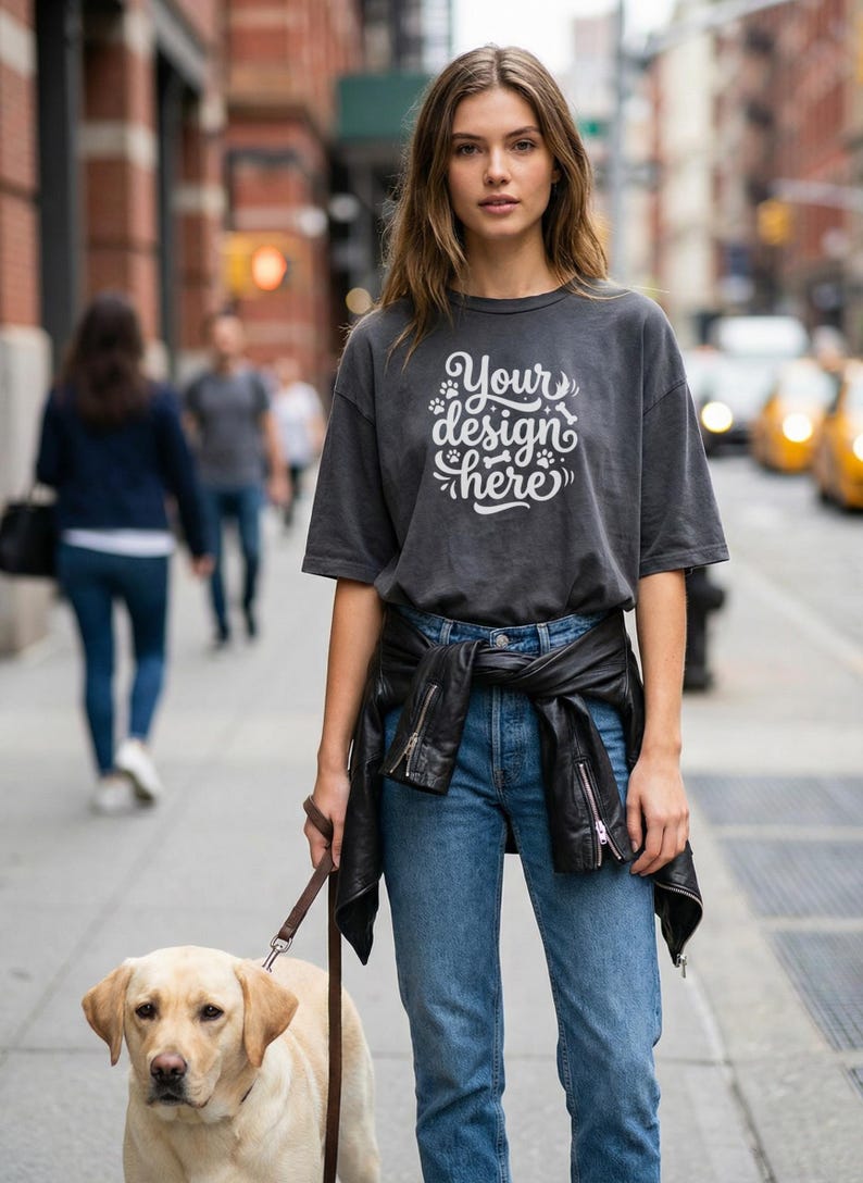 Dog Parents T-Shirt Mockup Bundle – Comfort Colors 1717, Canva Template (PNG) image 8