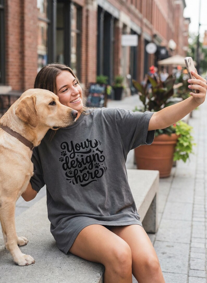 Dog Parents T-Shirt Mockup Bundle – Comfort Colors 1717, Canva Template (PNG) image 10