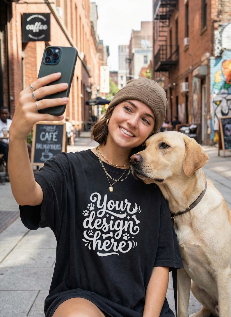 Dog Parents T-Shirt Mockup Bundle – Comfort Colors 1717, Canva Template (PNG) image 2