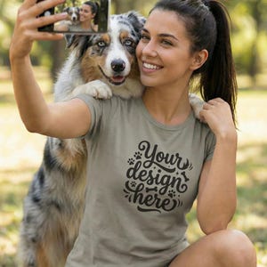 Dog Parents T-Shirt Mockup Bundle – Comfort Colors 1717, Canva Template (PNG) image 4