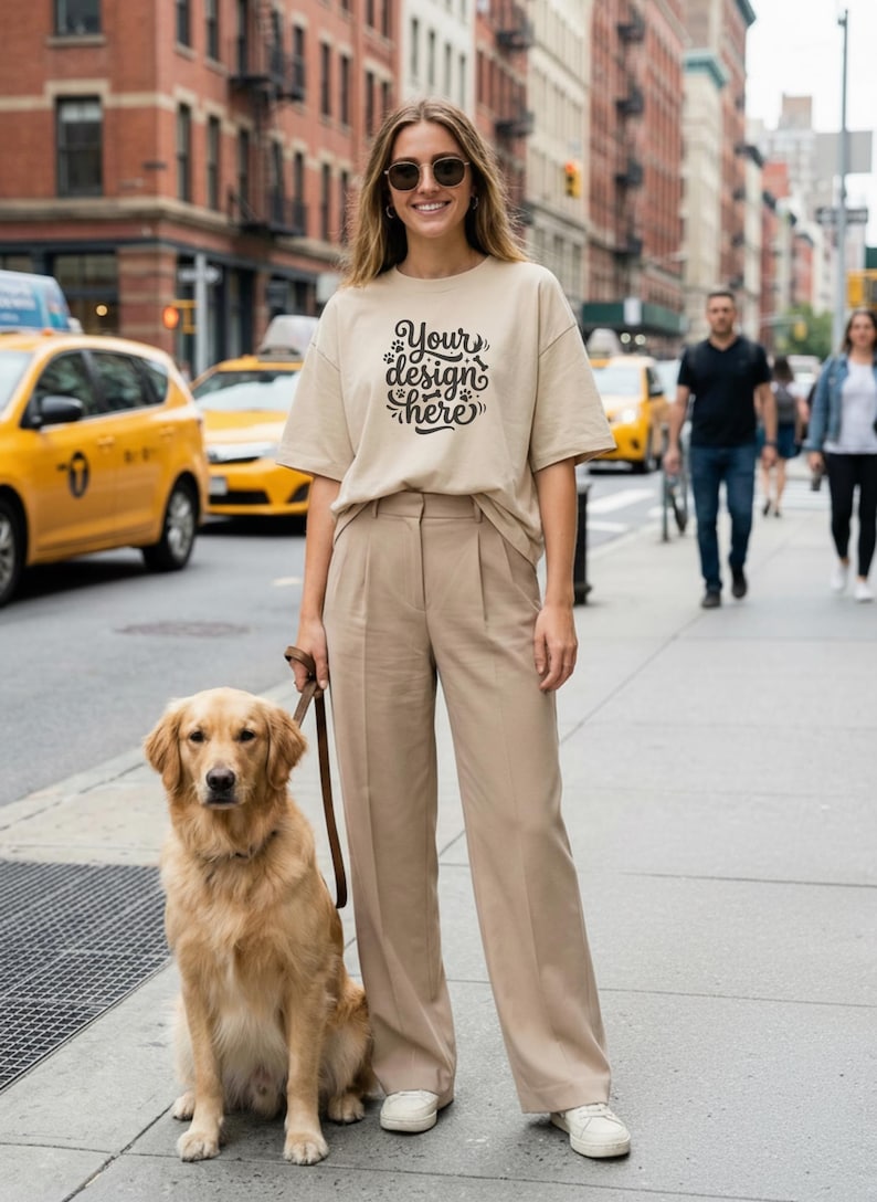 Dog Parents T-Shirt Mockup Bundle – Comfort Colors 1717, Canva Template (PNG) image 6
