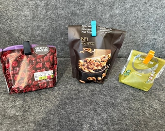 10 clips pour sacs multicolores - Clips solides et réutilisables pour sceller les aliments