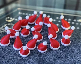 20 x Mini Decorative Santa Hats set