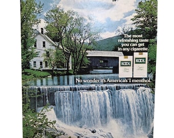 Pubblicità vintage 8x10 del 1978 per le sigarette Kool