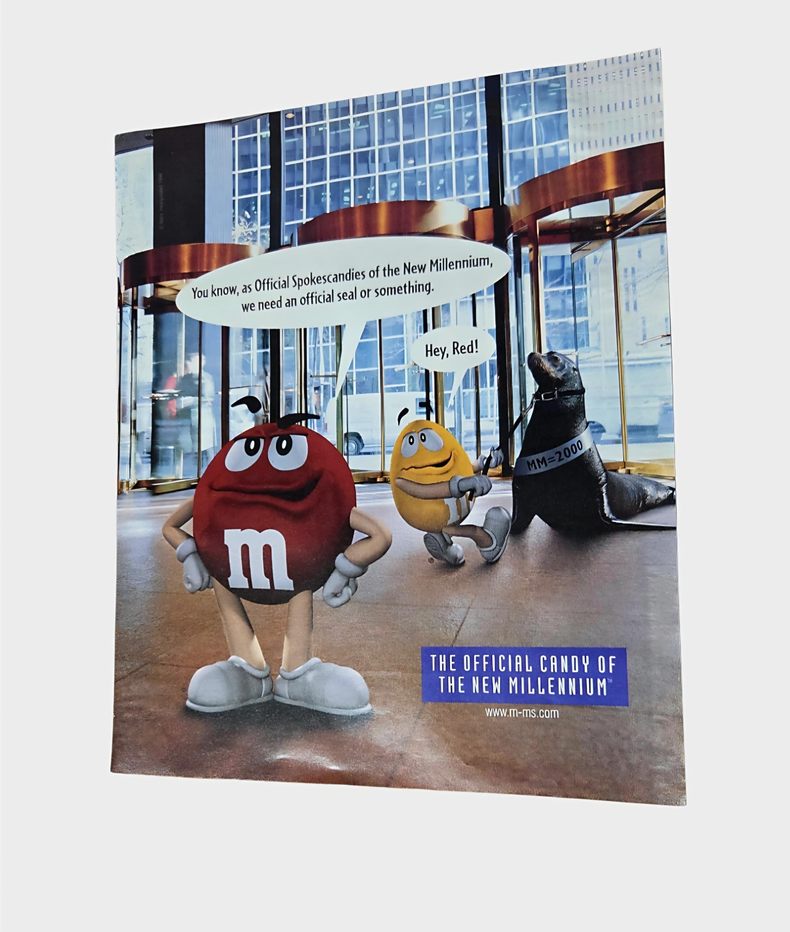 m&m！！コスメ　120-2 140-2 m&m！！コスメ 120-2 140-2 10x12 Vintage M&m's Advertisement From