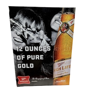Miller high life beer poster - Etsy 日本