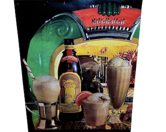10 x 12 vintage advertentie gedrukte advertentie uit 1986 tijdschrift voor Kahlúa Liqueur