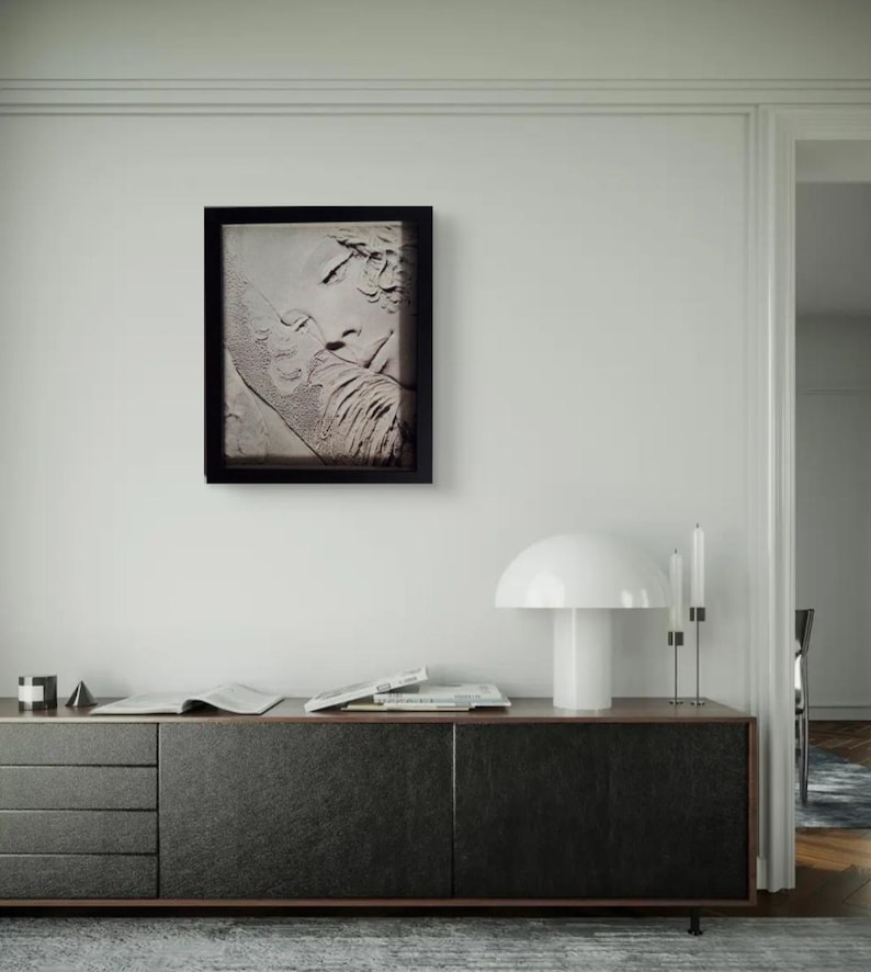 8x10 Inramat Vintage Original inramat tryck föreställer Elvis Presley när han uppträder på scen med sin gitarrist, Scotty Moore, den 31 juli 1955 bild 1