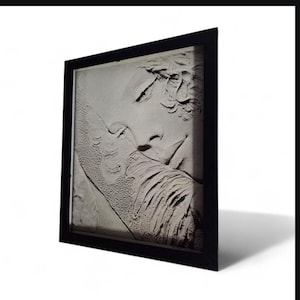 8x10 Inramat Vintage Original inramat tryck föreställer Elvis Presley när han uppträder på scen med sin gitarrist, Scotty Moore, den 31 juli 1955 bild 3