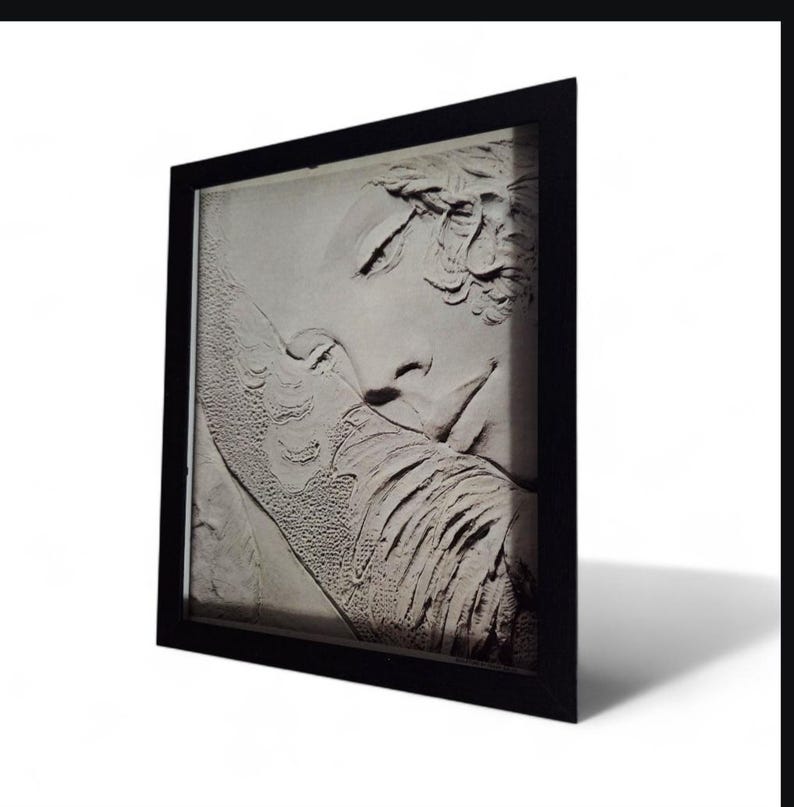 8x10 Inramat Vintage Original inramat tryck föreställer Elvis Presley när han uppträder på scen med sin gitarrist, Scotty Moore, den 31 juli 1955 bild 3