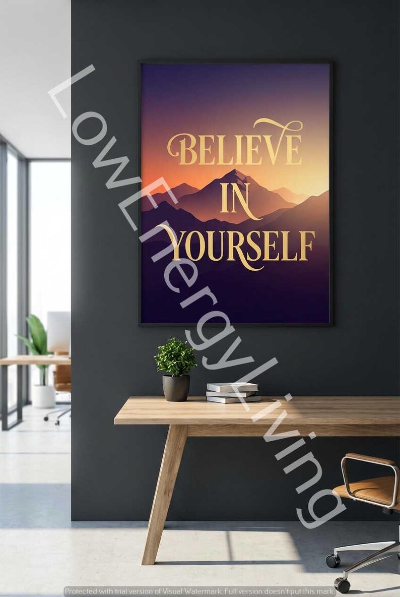 Motivational Quote Posters Printable Wall Art Set of 4 | Inspirational ...