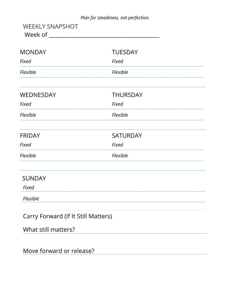 Gentle Alignment Weekly Planner - Etsy