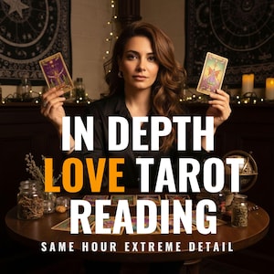 Love Tarot Reading • In-Depth Psychic Love Insight • Soulmate & Twin Flame Reading • Relationship Tarot Guidance • Fast Same Hour Delivery