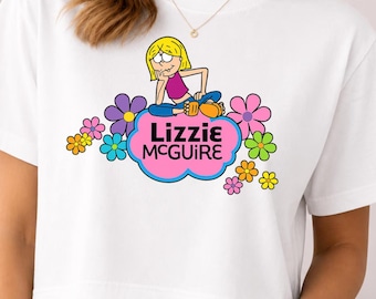Lizzie McGuire Crop T-Shirt | Y2K Disney Channel Nostalgia Tee | Cartoon Graphic Crop Top | 2000s Throwback Shirt | Gift for Her