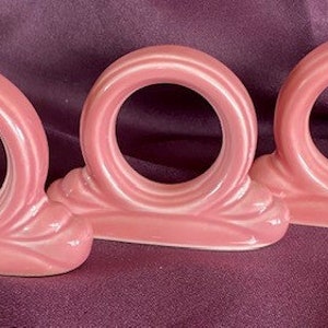 Vintage Discontinued Fiesta Pink/Rose Napkin Rings