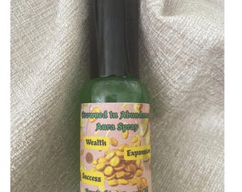 Coronada en Abundancia - Spray Aura, Bruma Ritual de Prosperidad para el Éxito, la Riqueza y la Manifestación.
