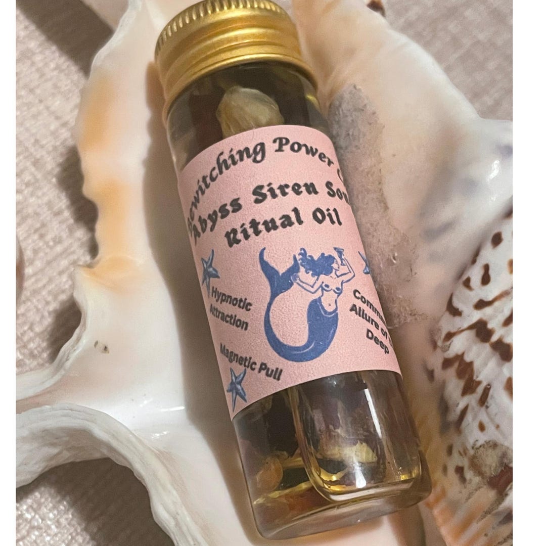 Abyss Siren Song Ritual Oil - Hypnotic Attraction, Magnetic Pull, Dark ...