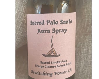 Palo Santo Sagrado - Spray para el Aura, Bruma Ritual de Limpieza para la Protección, la Limpieza del Aura y la Renovación Espiritual.