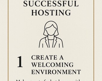 Przewodnik dla gospodarzy Airbnb | Luksusowe wskazówki, granatowo-złoty szablon Canva (do pobrania w wersji cyfrowej)