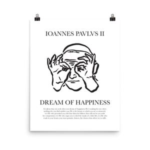 St John Paul II Catholic Wall Art Poster Print - Etsy