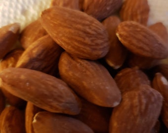 Almonds Dry Roasted Grown to Organic Standards NO ADDITIVES Unsalted
