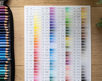 Faber-Castell Polychromos 120 Set, Blank Swatch Chart (Digital Download)