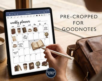 Pakiet naklejek | Miłośnik książek, planer PNG PDF (pobranie cyfrowe)