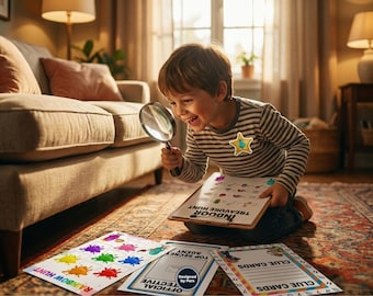 Kids Indoor Scavenger Hunt | Treasure Hunt Clue Cards Game (PDF Download)