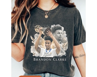Camiseta conmemorativa de Brandon Clarke (RIP), camiseta en homenaje a Brandon Clarke (RIP), sudadera vintage conmemorativa de baloncesto, sudadera con capucha gráfica para fans de los Grizzlies.