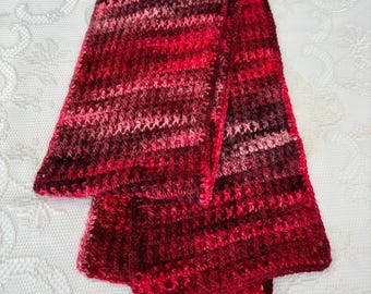 Sciarpa rossa testurizzata