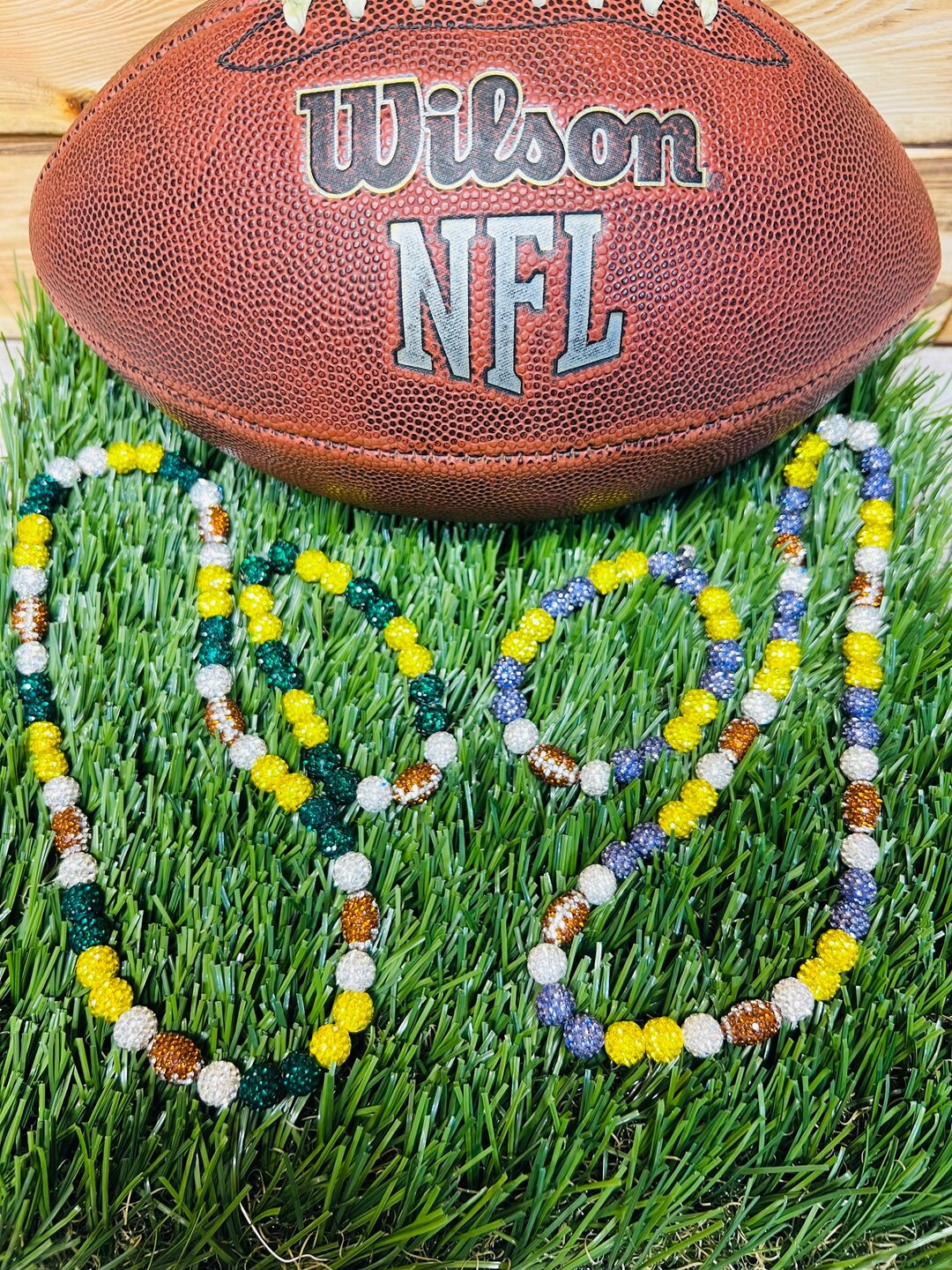 Nfl Logo Rhinestone Custom NFL Inspired Gameday Bling Jewelry/team Color Spirit Rhinestone ...