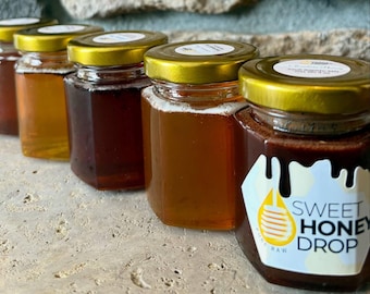 Infused Honey | Raw Honey | Hibiscus - Elderberry - Cinnamon - Hot - Chocolate