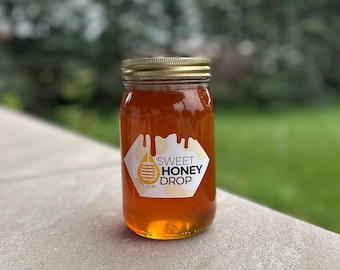Quart Glass Jar | Raw Unfiltered Honey