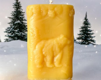 Wilderness Pillar Beeswax Candle | Non-Toxic